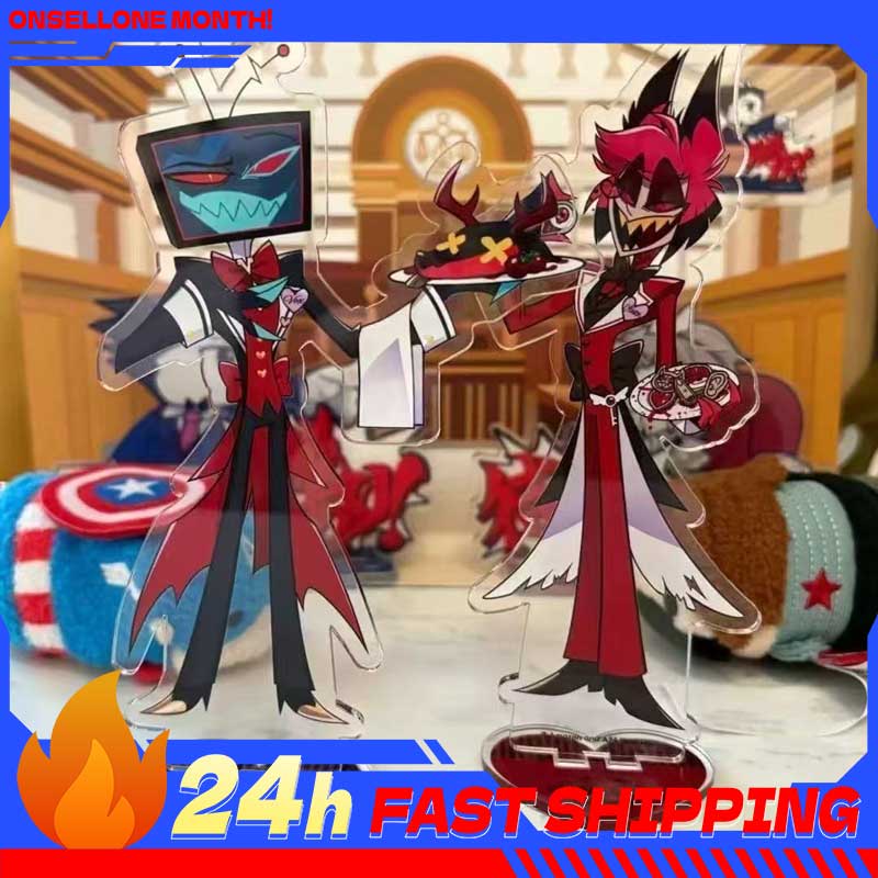 Anime Merchandise Figure - 2pcs Hazbin Anime Peripherals Alastor Waiter