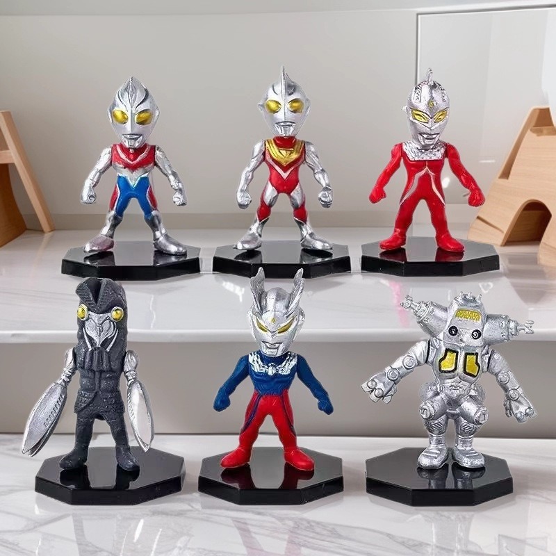 6PCS Hot Anime Ultramans Serie - Anime Merchandise Figures ulasan dan harga
