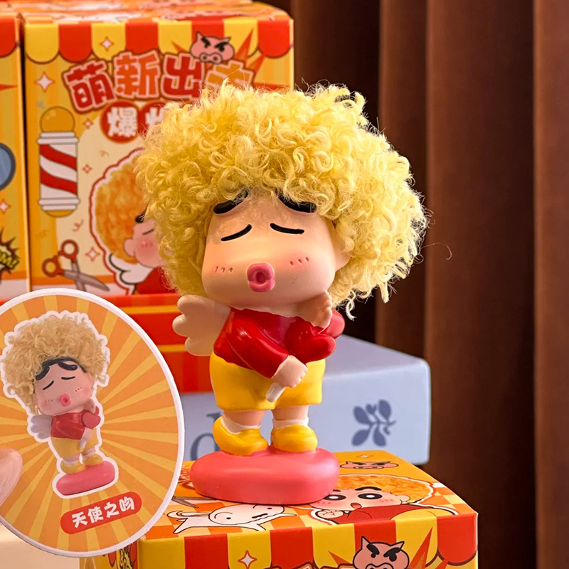 Newbie Attack Afro Crayon Shin - Anime Merchandise Men ulasan dan harga