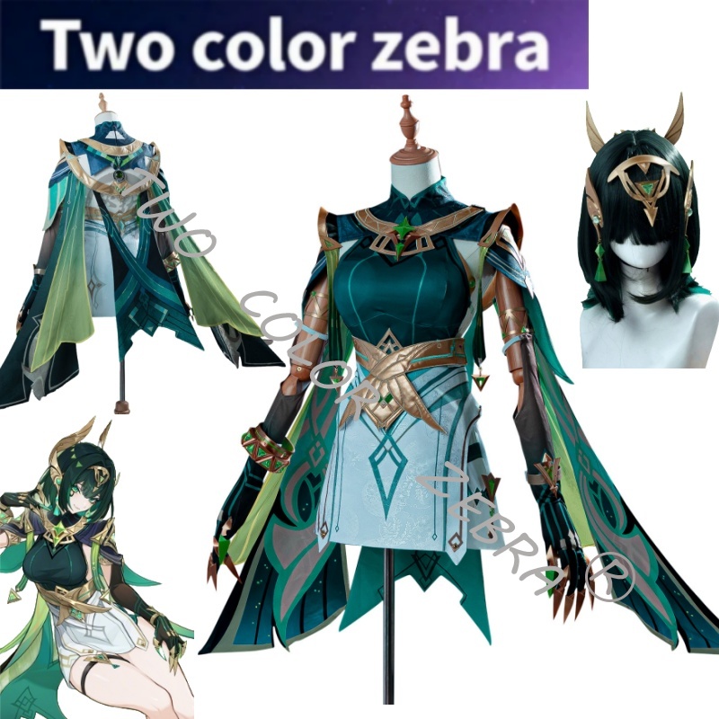 Game Genshin Impact Nefer Gree - Cosplay Wig Colored ulasan dan harga