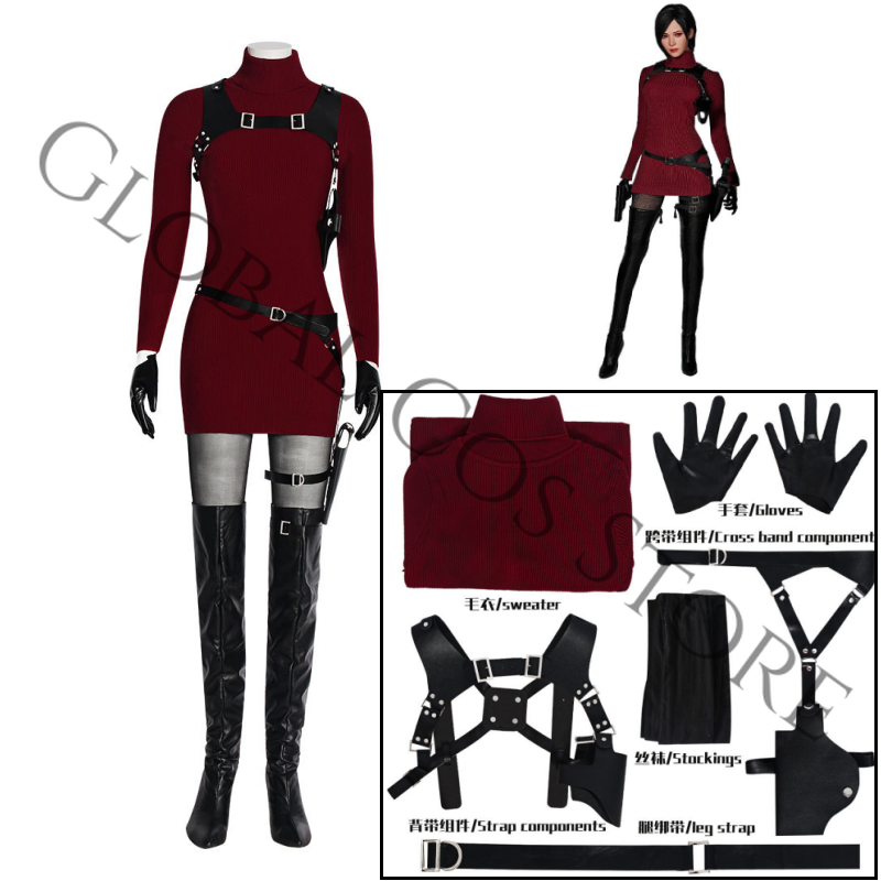 Movie Resident Evil 4 Remake C - Cosplay Wig Colored ulasan dan harga