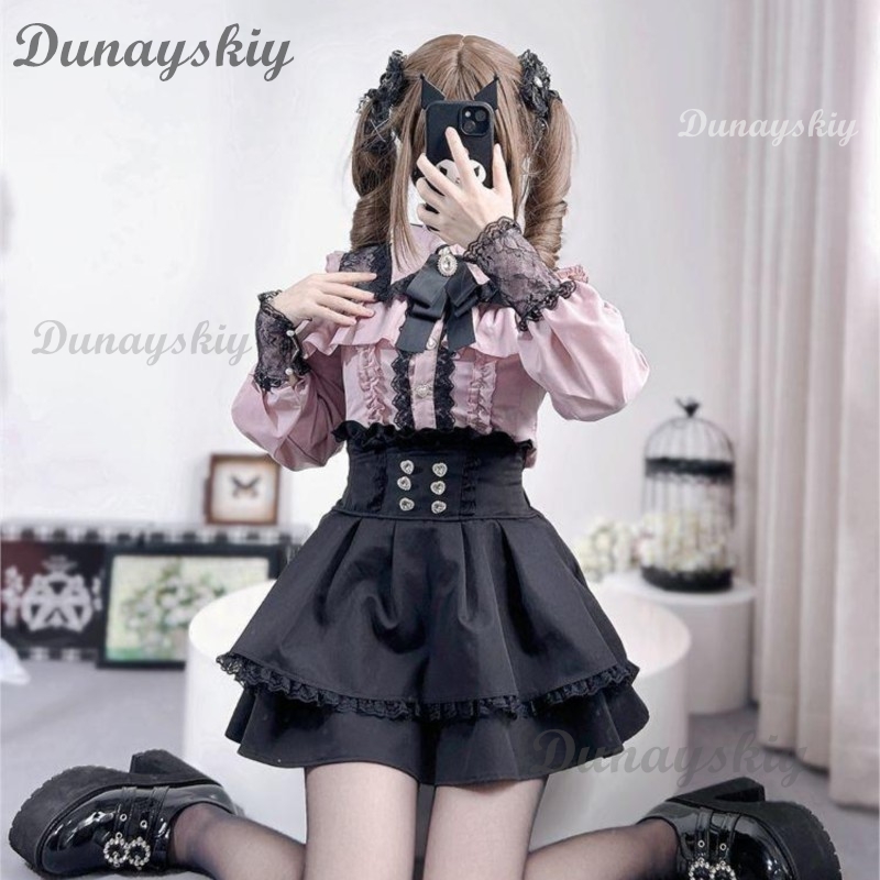 Jirai Kei Lolita Outfit Girls  - Anime Merchandise For Women ulasan dan harga