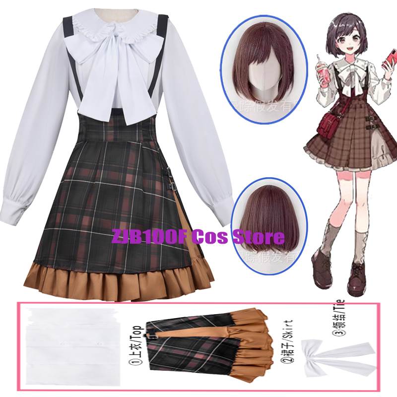 2026 Shinonome Ena Cosplay Ani - Cosplay Wig Colored ulasan dan harga