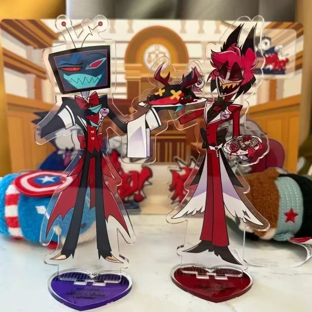 2pcs Hazbin Anime Peripherals  - Anime Merchandise Figure ulasan dan harga
