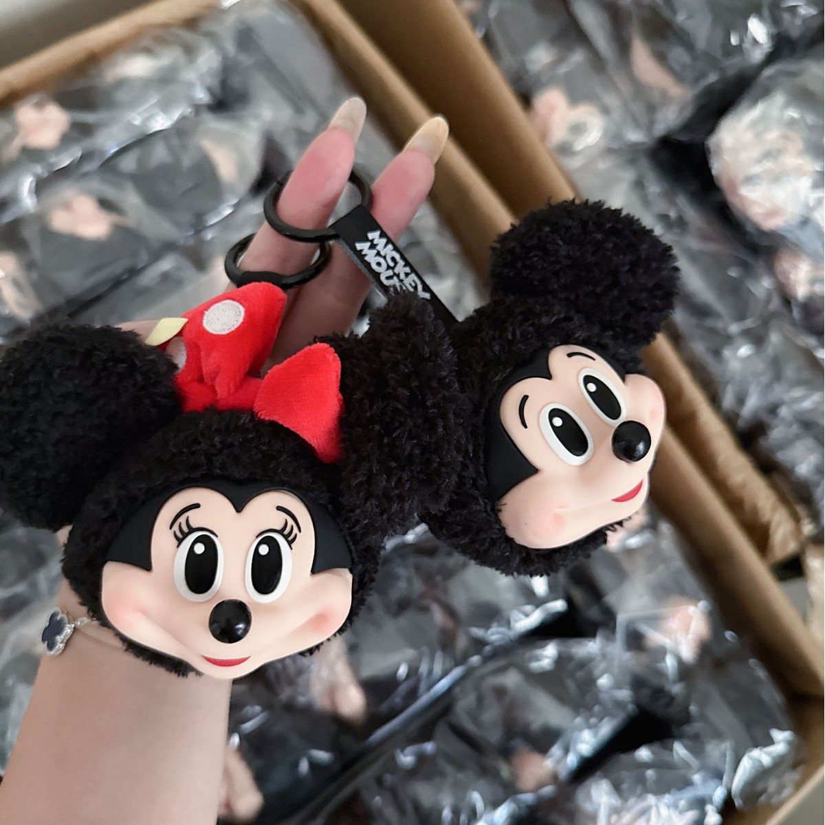 Mickey Minnie Plush Doll Keych - Anime Merchandise Figure ulasan dan harga