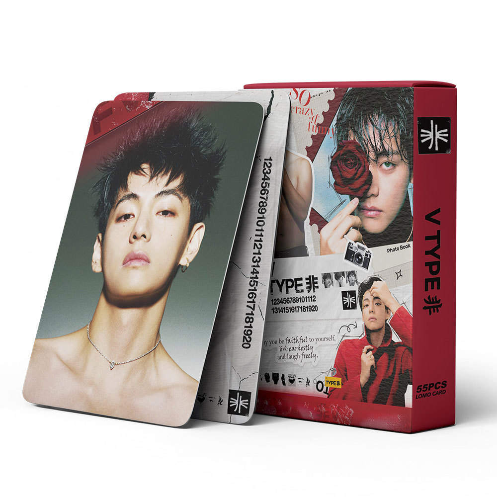 55PCS KPOP idol VTYPE Photo ca - Anime Merch Ideas ulasan dan harga
